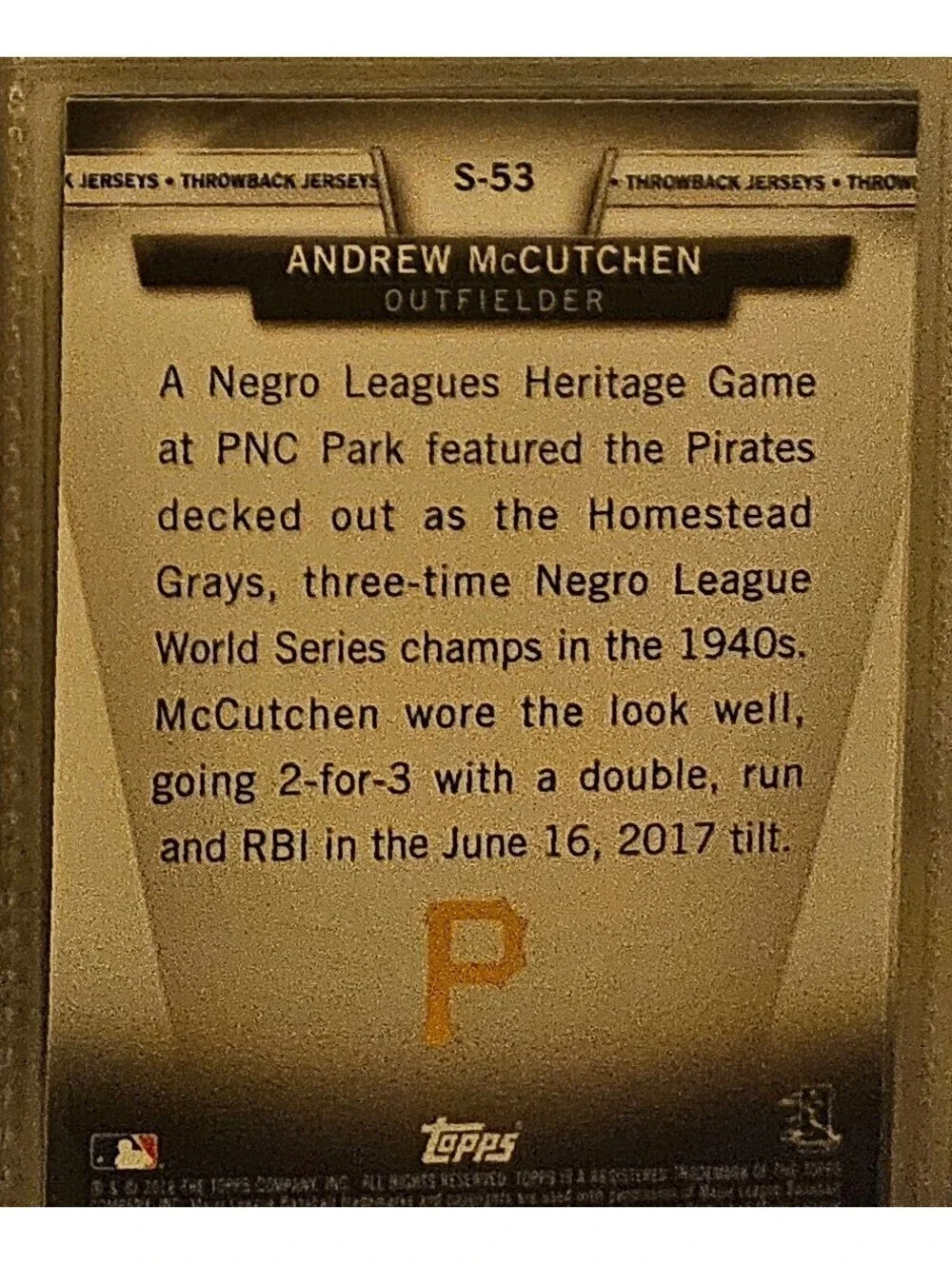Topps 2018 salute